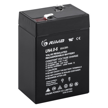 Batterie SLA à plomb scellé rechargeable 6V4AH